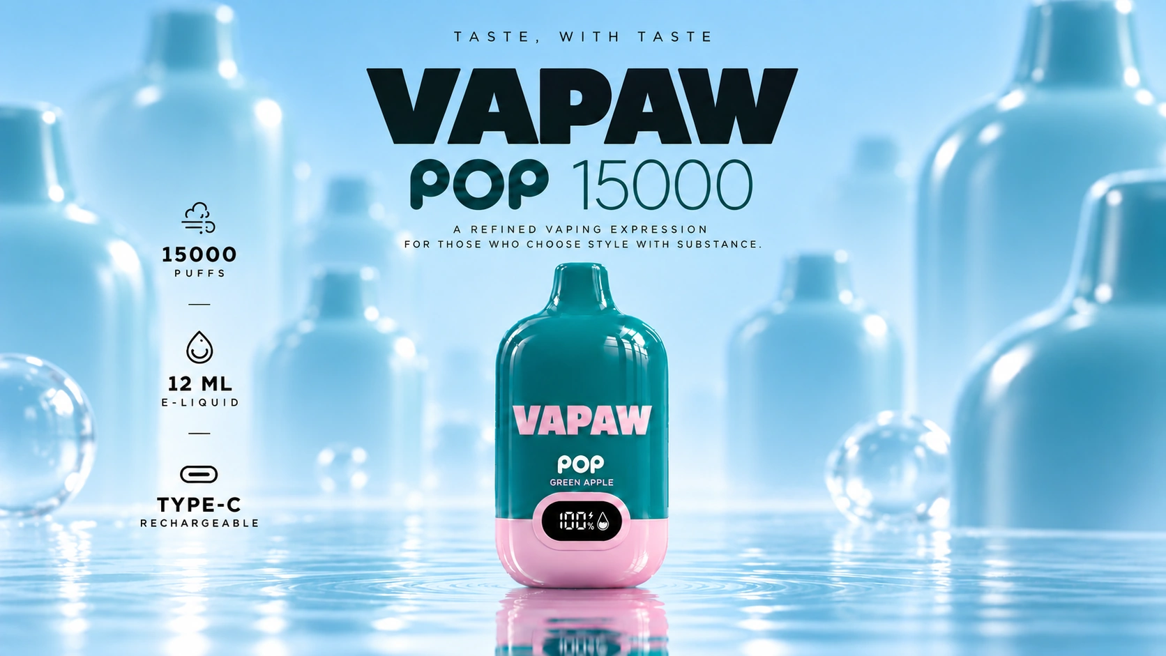 VAPAW POP 15000 campaign visual 01